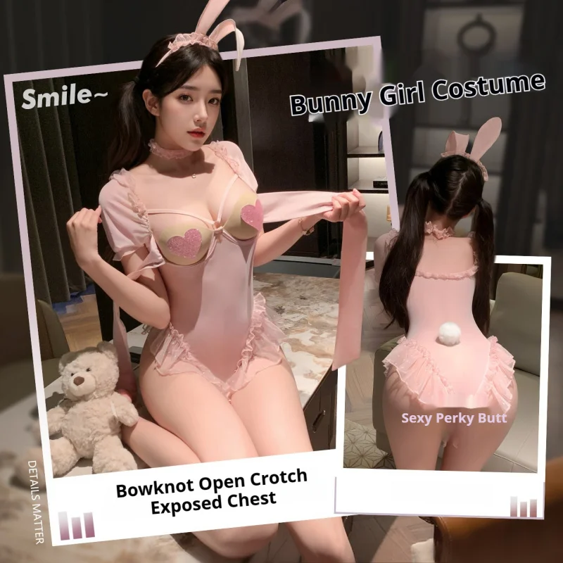 

Женское нижнее белье, прозрачный, несъемный, горячий эротический костюм, боди с открытой промежностью, подходящий для вечеринки, взаимодействия пары