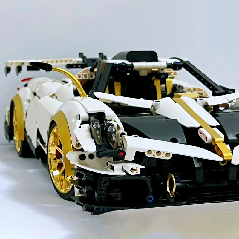 3428pcs Tech-Linked Mechanical Sports Car Building Blocks Set Small Particle Educational Toy Model for Learning