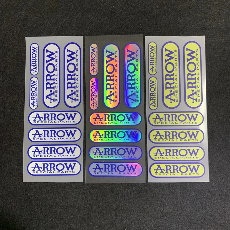 

Motorcycle Refit Sticker Motorbike Car Decorative Exhaust Pipes Reflective Waterproof Decals Suitable For ARROW