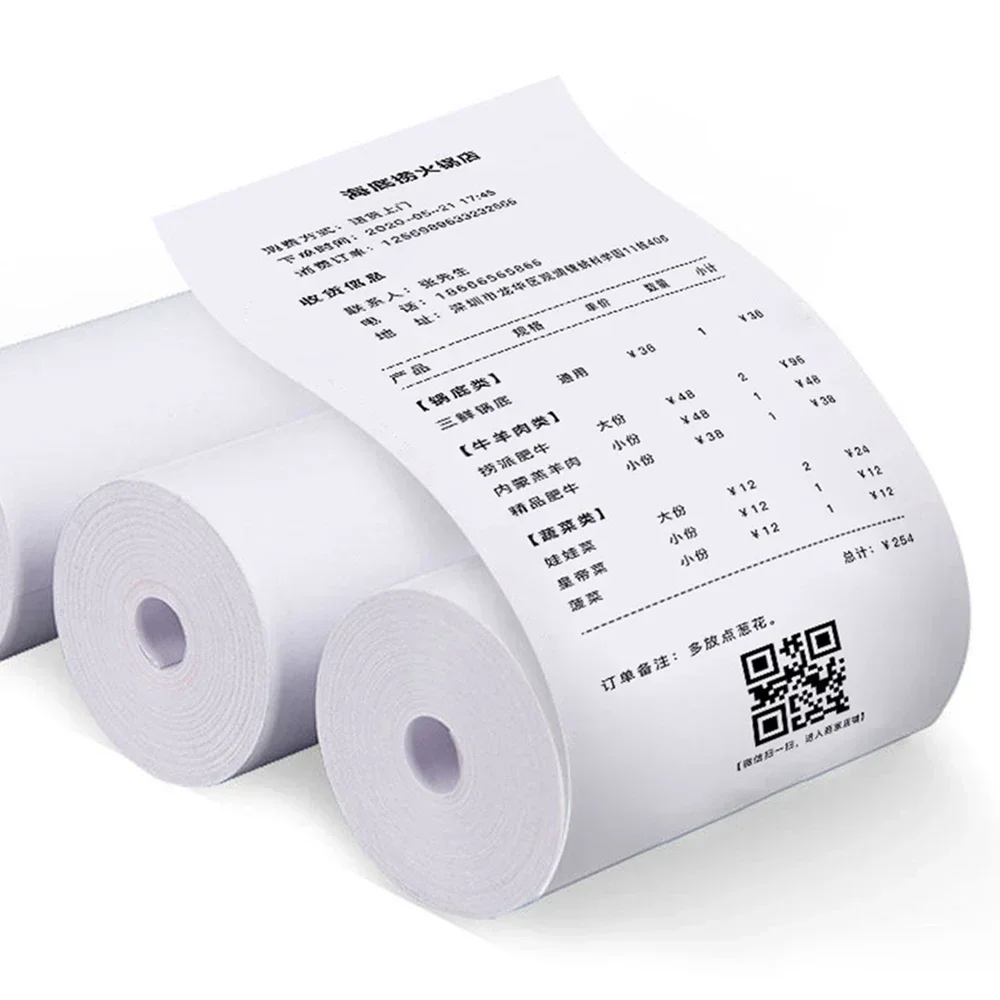 10Rolls 57x25mm White Thermal Paper for Children's Camera Instant Print Kids Camera Printing Paper Replacement Accessories