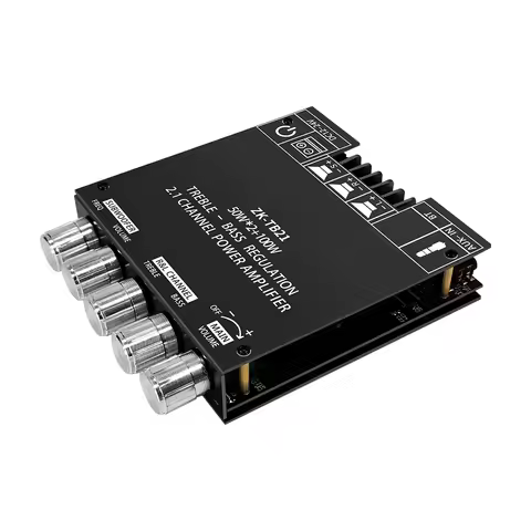 2.1 Channel Mini Board CS8673E/TPA3116D2 Chip HIFI Audio Power Amplifier Board With Filter Bluetooth-compatible 5.0 2x50W+100W