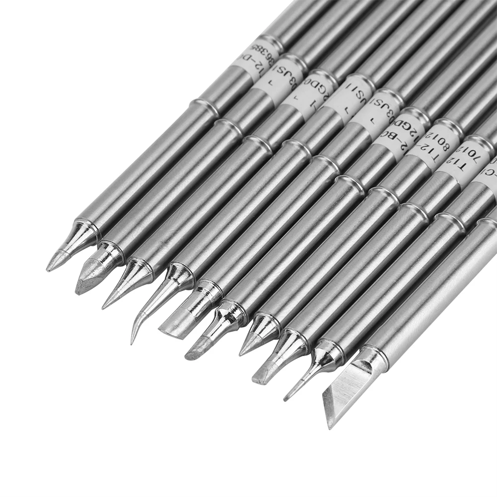 T12 Series Soldering Iron Tips Welding Tool Electric Soldering Iron Tip Welding Tips Accessories for FX-951 Rework Station