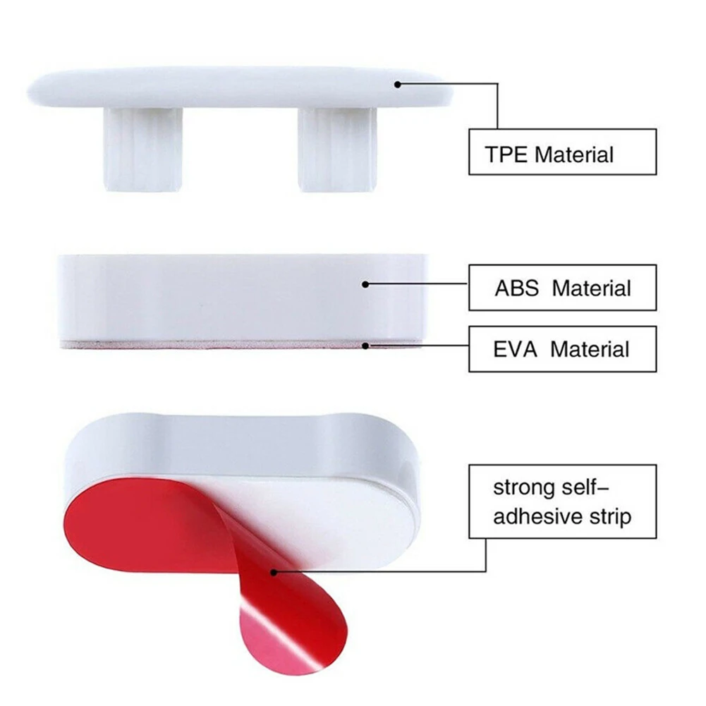 Toilet Seats Buffer Safe and Comfortable 4pcs Bathroom Hardware Buffer Replacement Bumpers Suitable for Most Models
