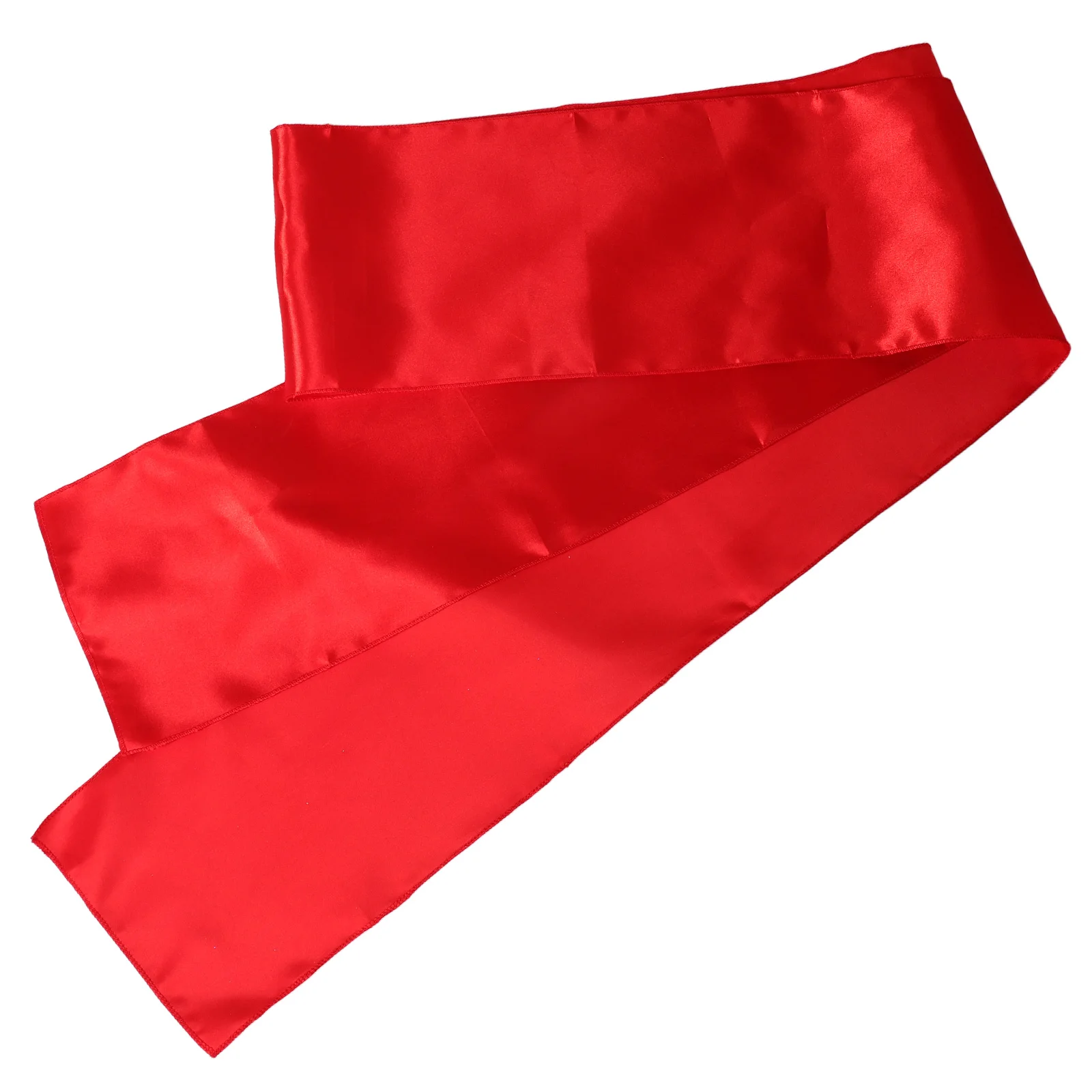 

Adult Dance Prop Red Silk Belt For Chinese Cartoon Costume Accessories Performance Festival Training Competitions Soft Satin