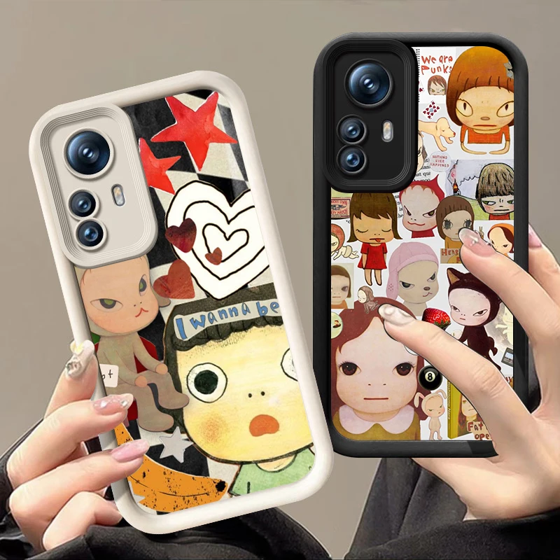 Y-Yoshitomo Girl Naras Phone Case For Xiaomi POCO F5 M3 M4 M6 Plus X3 X5 X6 Pro 5G F3 X4 GT NFC C55 C61 C65 C75 F4 M5S