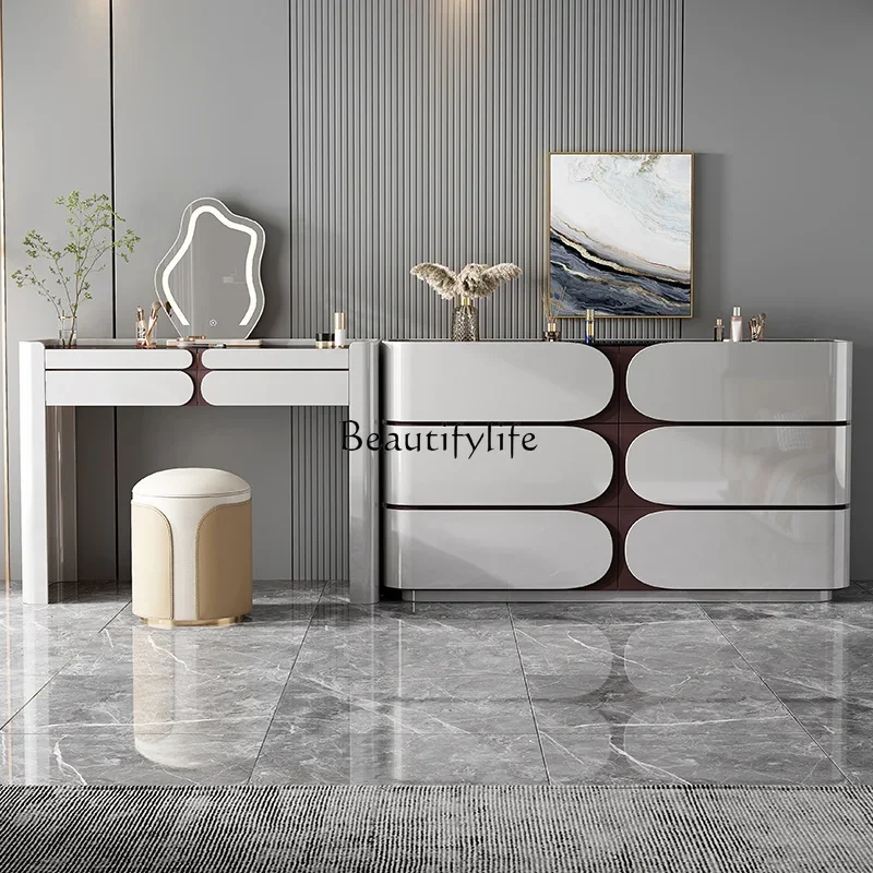 

XX39Italian jewelry cabinet modern simple storage paint drawer living room side cabinet