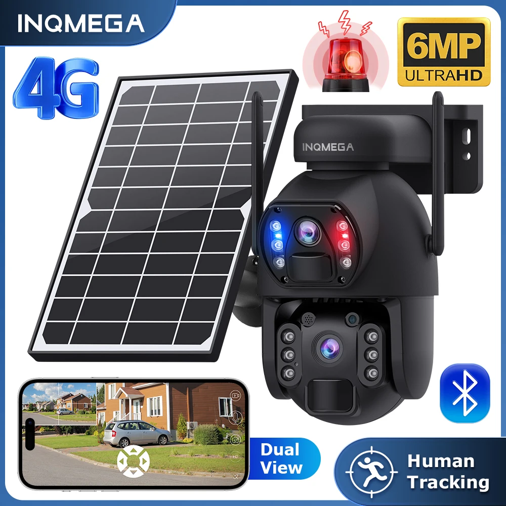 

Камера INQMEGA на солнечной батарее, 6 м, Wi-Fi/4G SIM