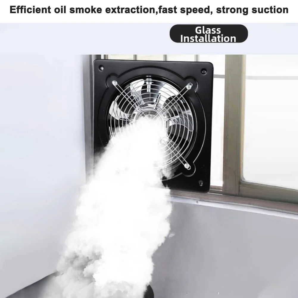 

6-дюймовый вытяжной вентилятор с медным двигателем и металлическим каркасом для вентиляции в промышленных цехах и гаражах