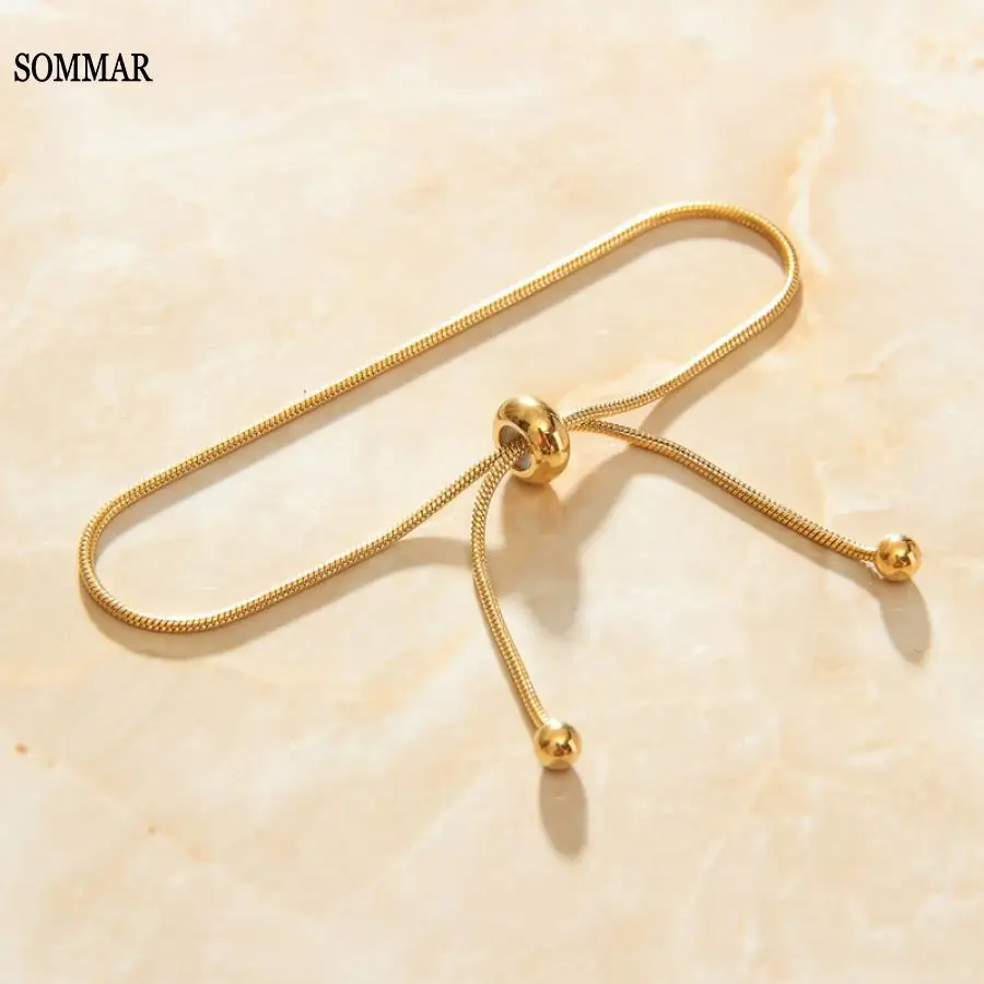 

SOMMAR aliexpress Gold color bracelet for men for female geometric and Bow bracelete prices in euros