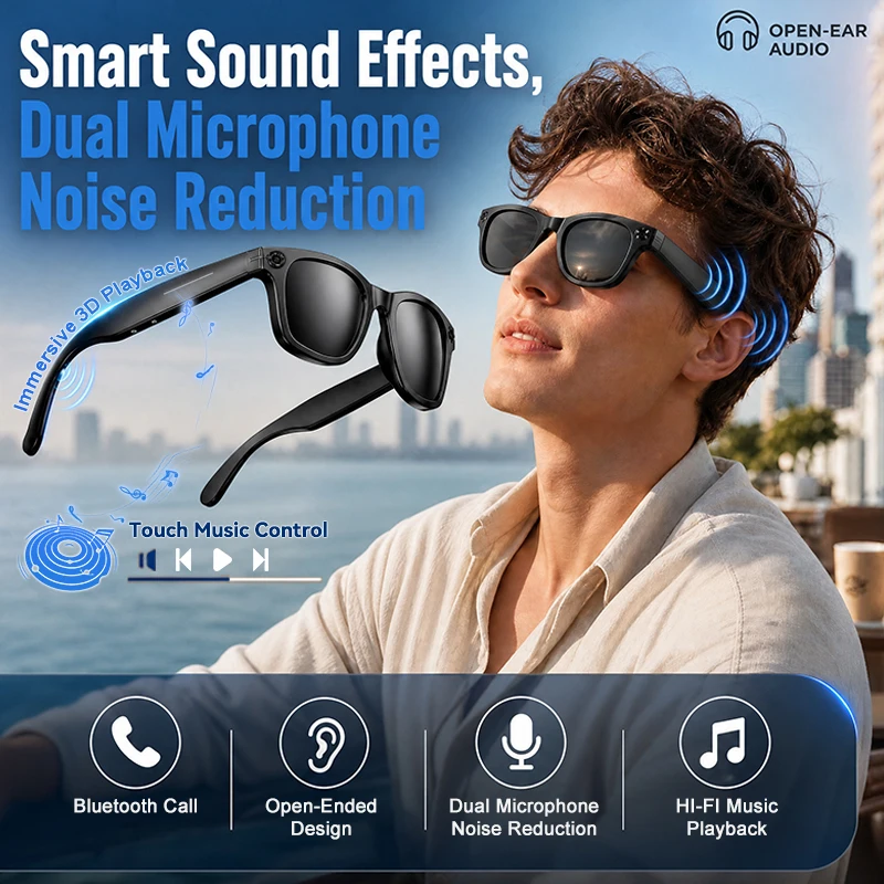 2026 New Technology,Glasses Cooling Framework,800W Camera,Language Translation，Bluetooth Call，Video Recor，Smart Glasses For Man