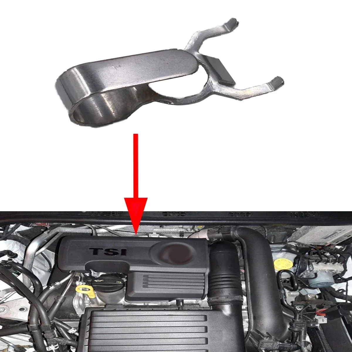 Only Engine EA211 1.4T Turbo Clip Fastener For VW Golf 7 Jetta MK7 Passat B8 CC Tiguan 5N Touran Skoda Octavia 3 A7 Yeti 5L Audi