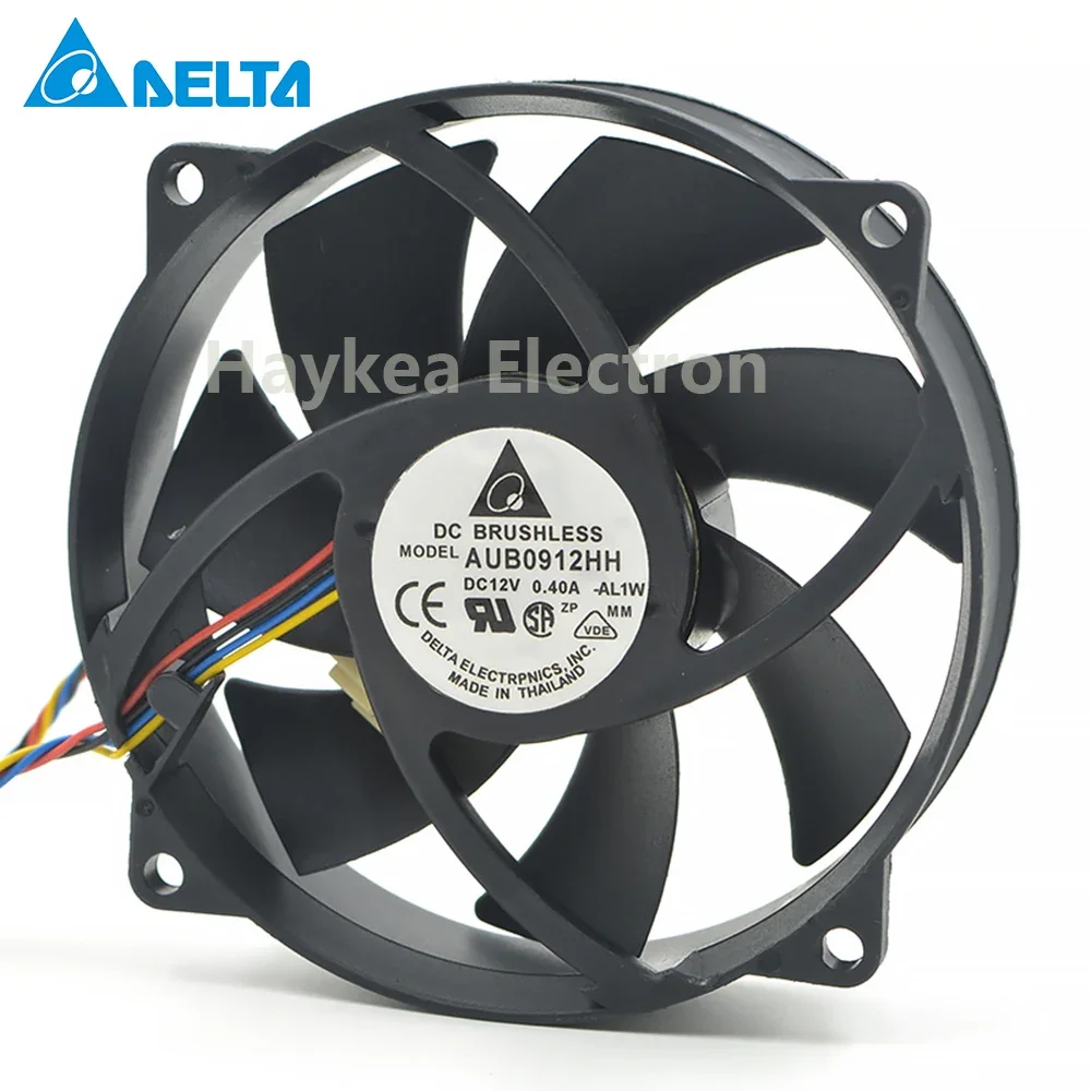 Ventilateur de refroidissement pour processeur delta AUB0912HH 9025, original, 9cm, 90mm, DC 12V, 0,40 A