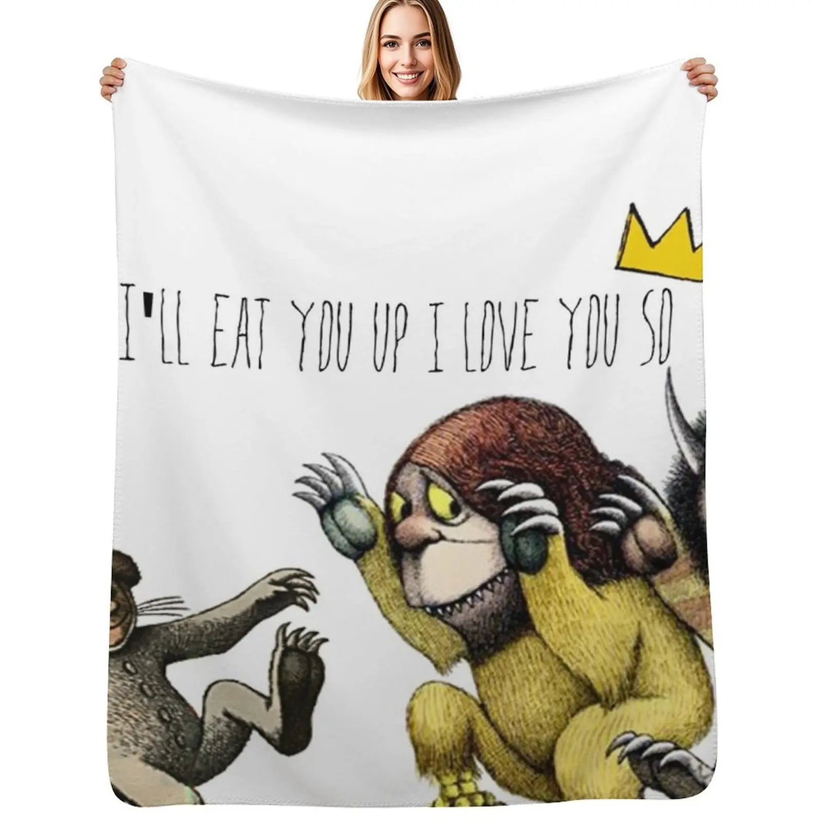 Where The Wild Things Are Throw Blanket Wrinkle Resistant Lightweight Blanket