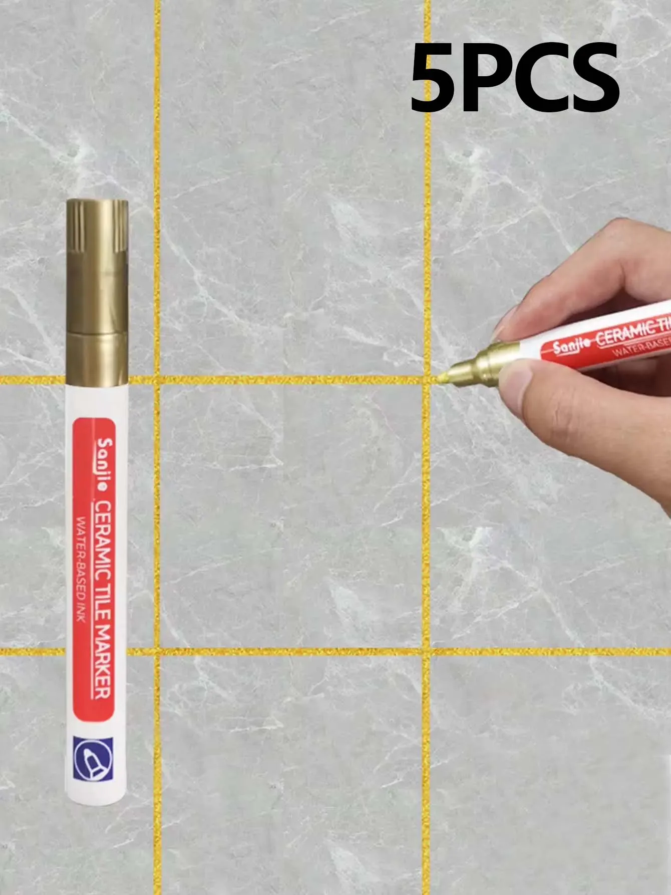 1/5/10/30PC Keramische tegels badkamer muur vloertegel kloof kleur reparatie anti-schimmel waterdicht whiteboard kleur reparatie pen