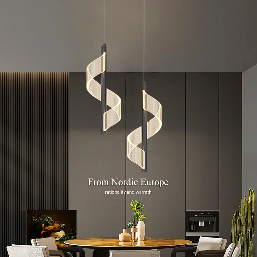 Minimalist Modern Ceiling Chandelier, Suitable Living Room, Bedroom Headboard, and Dining Room Lighting, Dining Table Chandelier