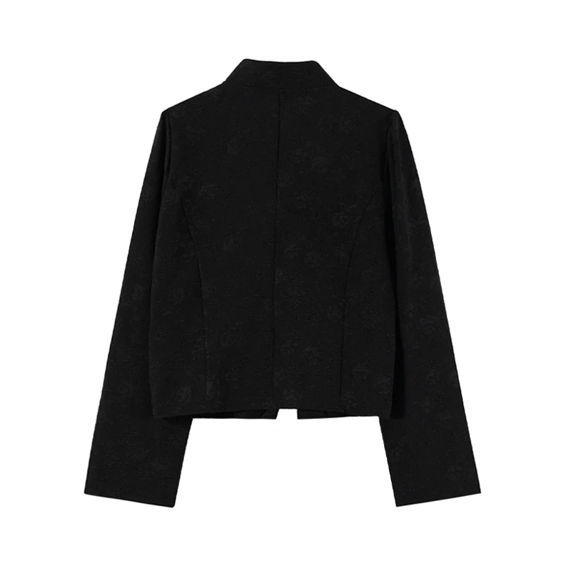 Schwarze Hemden und Bluse für Damen, 90er-Jahre, Y2k, Vintage, Harajuku, 2000er-Jahre, chinesischer Stil, elegantes Langarm-Shirt, Oberteil, Kleidung, Herbst 2023 – Detail 6