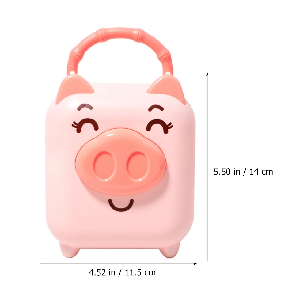 حصالة على شكل خنزير رائعة، مادة متينة، بنك توفير مزخرف، إكسسوارات منزلية، تصميم بسيط وأنيق، هدية للأطفال #1