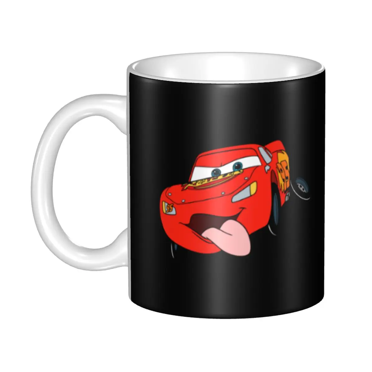 

Customized Cars Cartoon Lightning Mcqueen Coffee Mugs DIY Ceramic Tea Milk Cups
