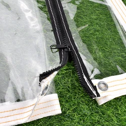Zipper Transparent Tarpaulin Rainproof Furniture Balcony Windows Courtyard Pavilion Sun Shading Insulation Tarp Customizable