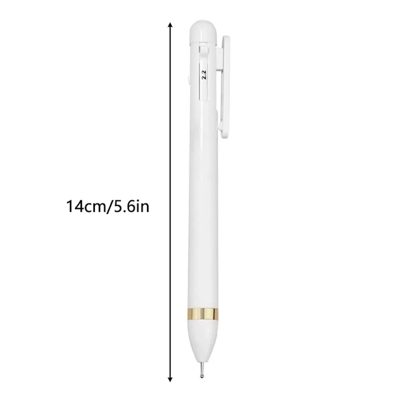 Caneta de diamante elegante 4 em 1, enfeite rotativo, caneta de diamante, prensa e broca, ferramenta de design para arte em unhas diy