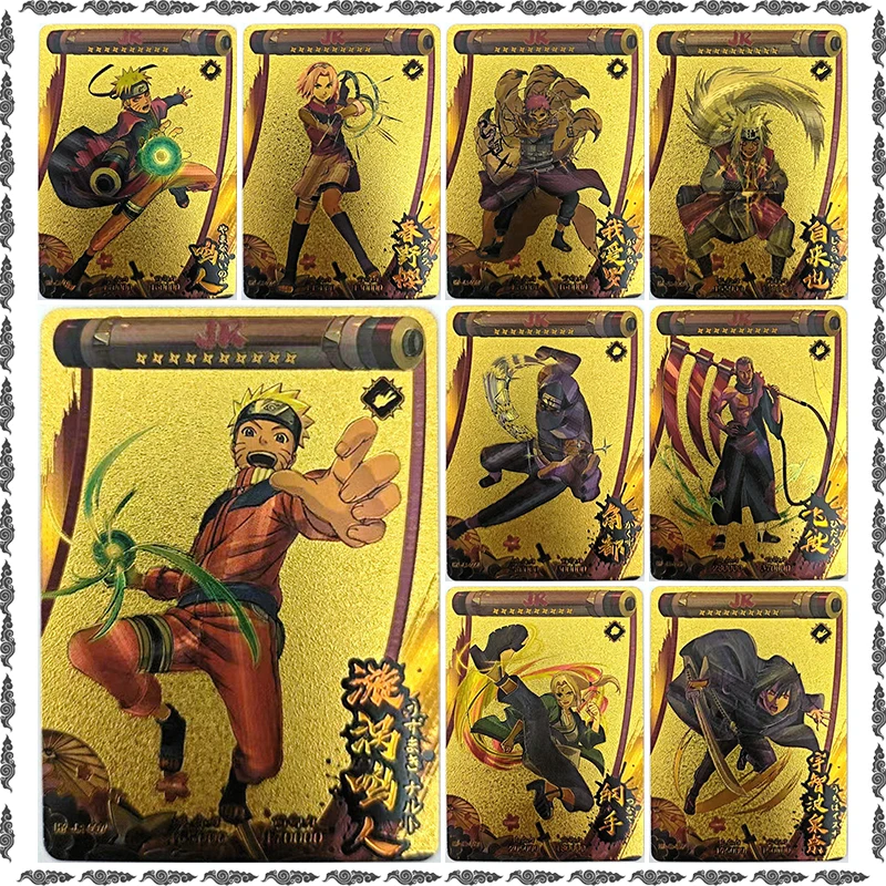 Anime NARUTO Rare JR Game Izuna Tsunade Kakuzu Jiraiya Gaara Haruno Sakura Uzumaki Naruto Collectible Cards Birthday Toy Gift