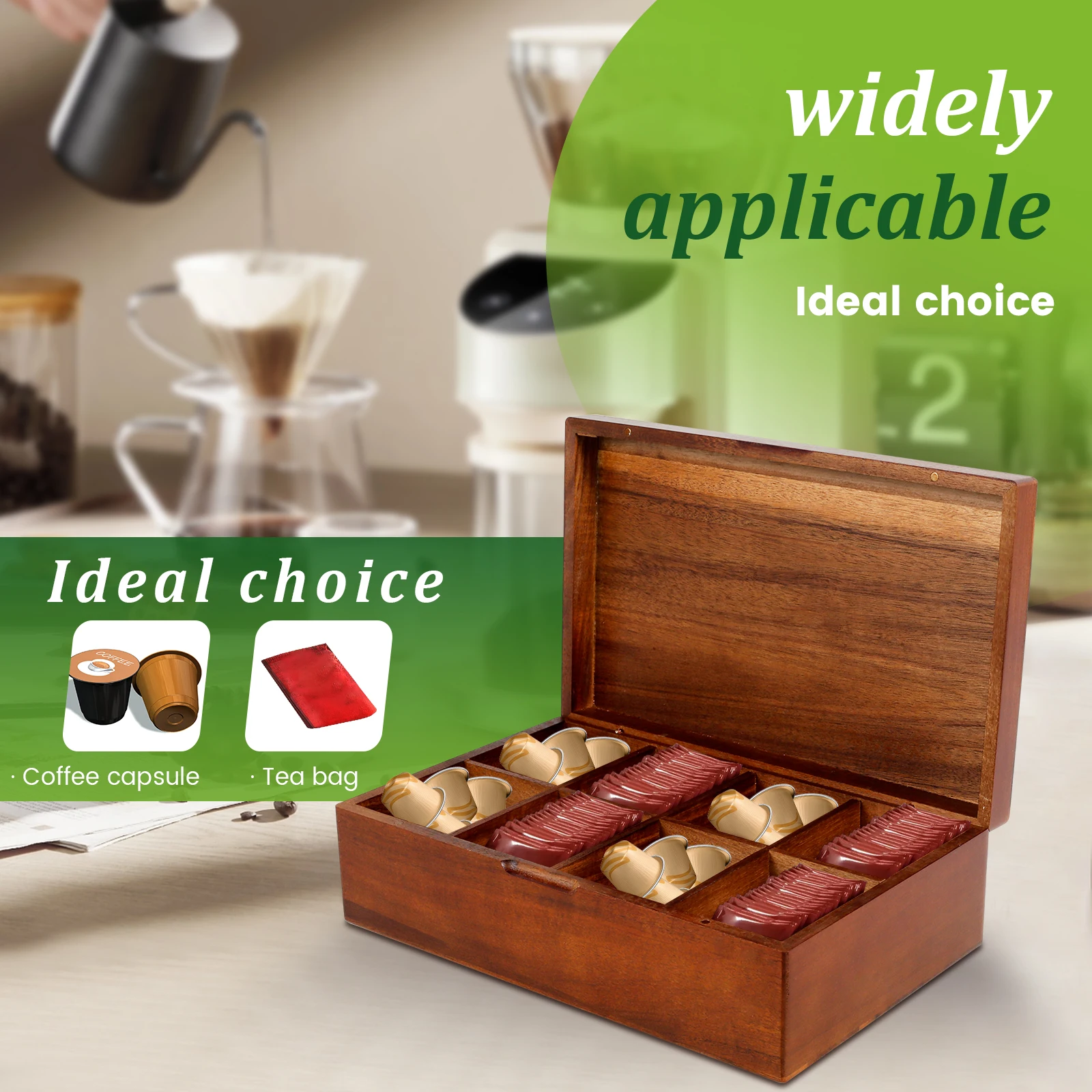 Tea Box Storage Hotel Tea Bag  - đánh giá và giá Coffee Tea Drawer Organizer