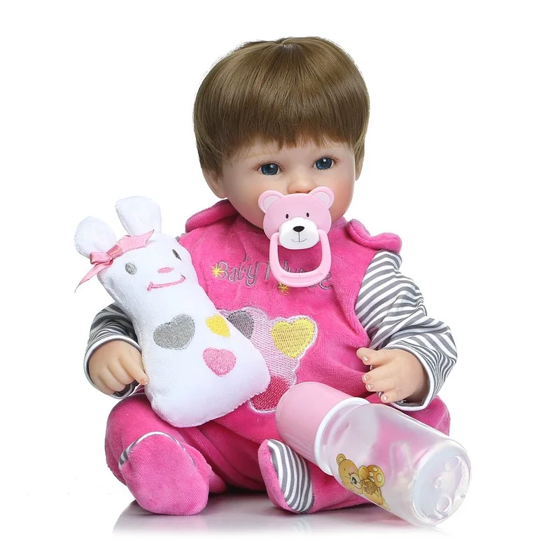 

The 16-inch Silicone Rebirth Doll Girl Simulates A Doll That Can Accompany Your Child To Play