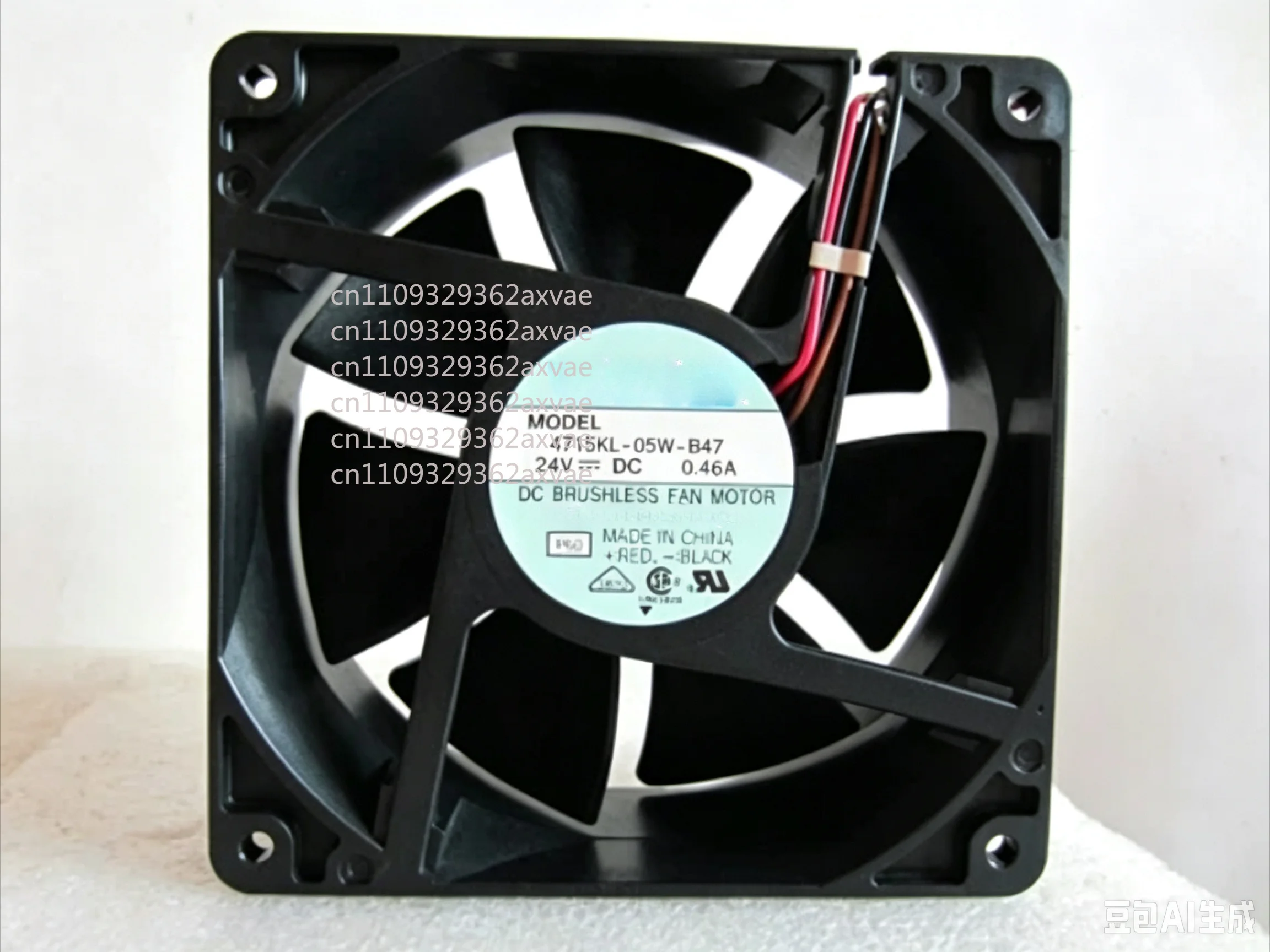 For NMB-MAT 4715KL-05W-B47 P60 DC 24V 0.46A 120x120x38mm 3-Wire Server Cooling Fan
