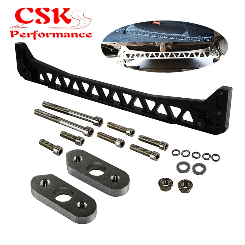 

Заготовка алюминиевого крепления заднего подрамника, подходит для Honda Civic EK EJ 96-00, серебристый/черный