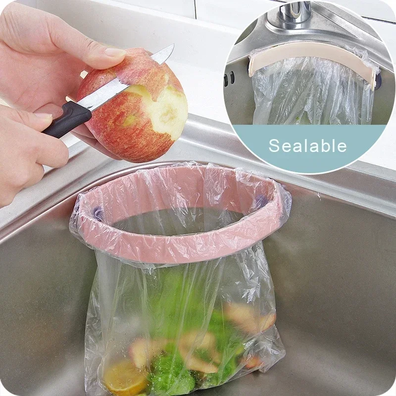 Portable Kitchen Sink Organizer Garbage Bag Holder Absorbent Storage Dish Rack Drainer - Essential Kitchen Accessory