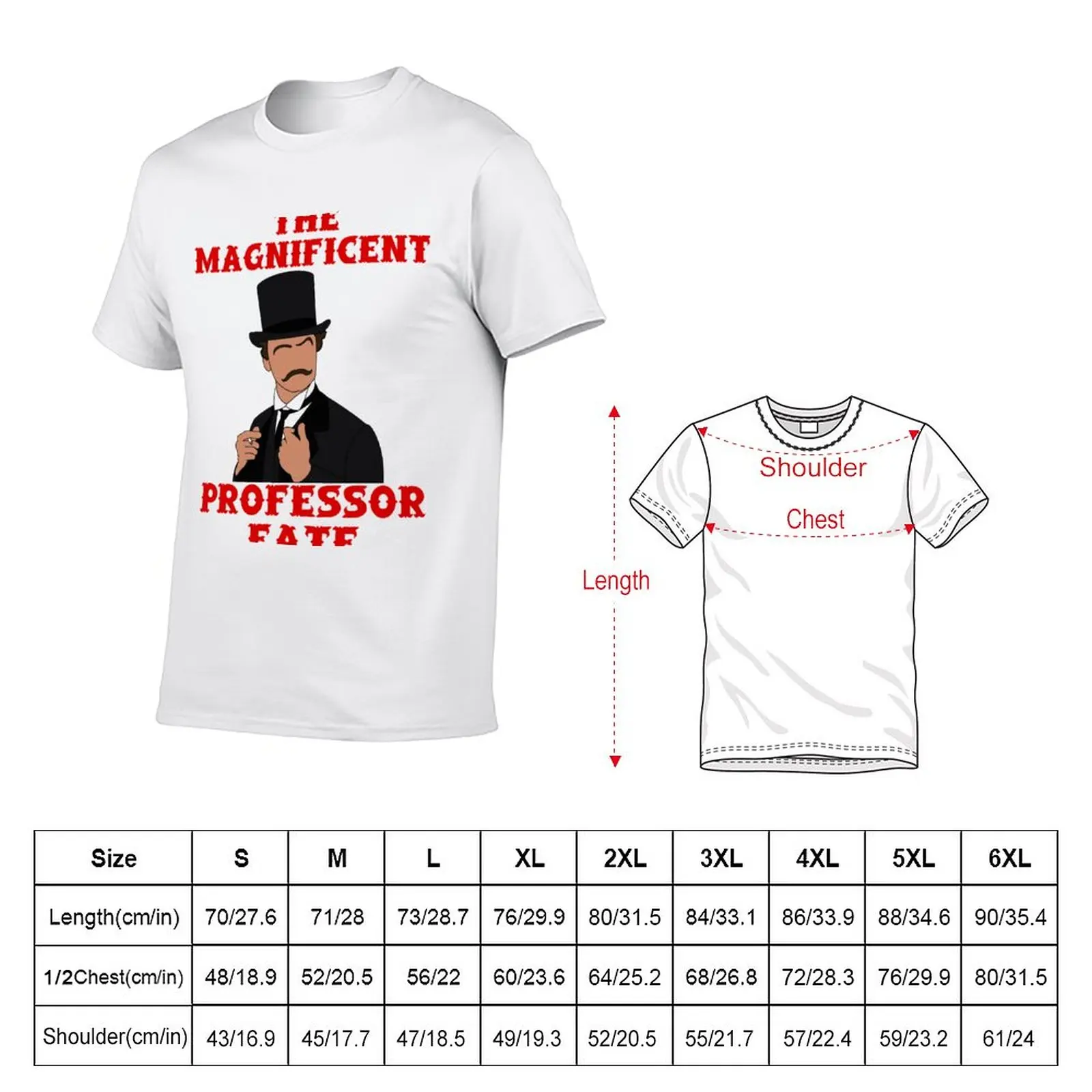 New The Magnificent Professor Fate! T-Shirt plain t-shirt sweat shirt Short sleeve tee mens vintage t shirts