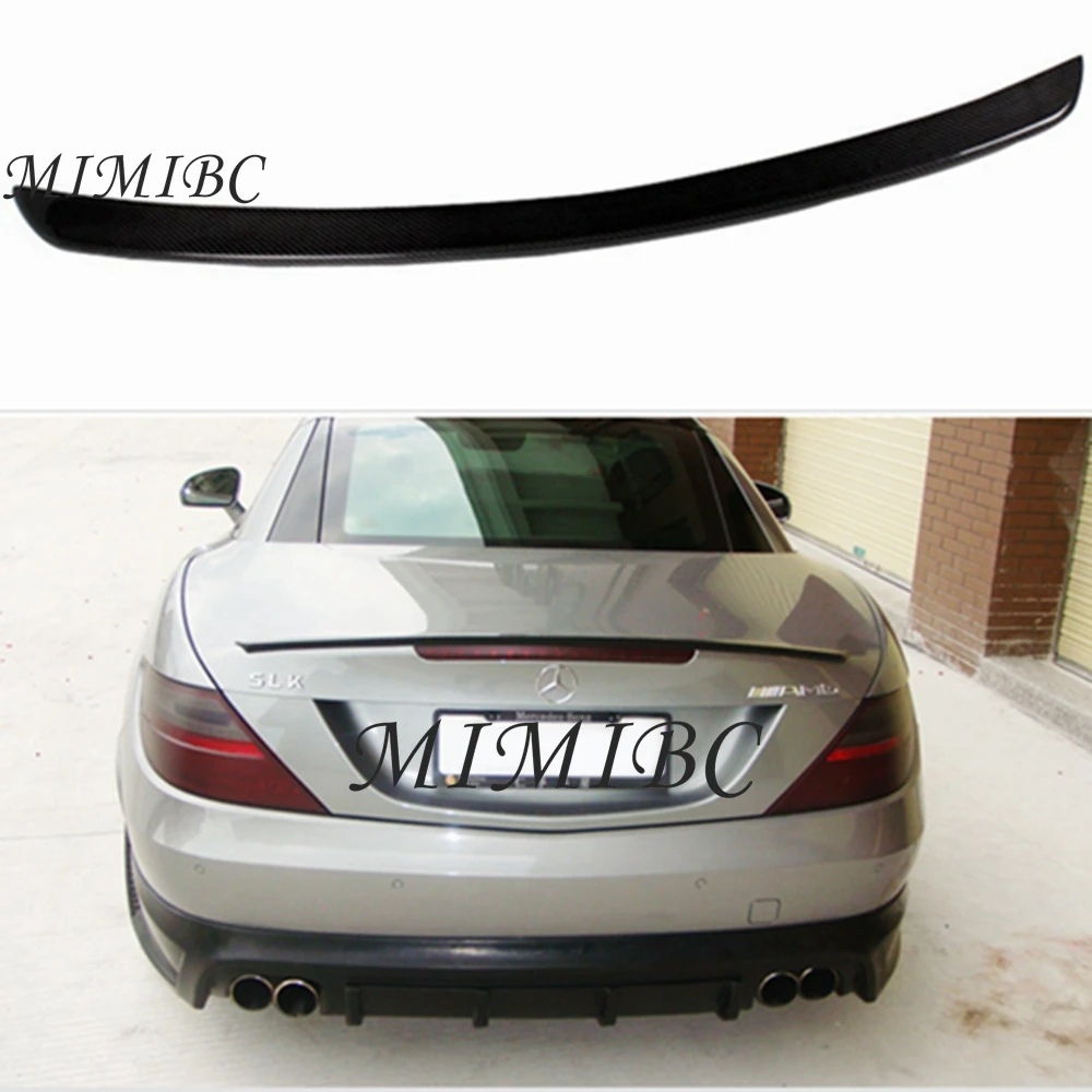 FOR Mercedes R171 R172 Mercedes SLK Class R171 SLK200 SLK280 SLK300 SLK350 spoiler 2004-2020 carbon fiber trunk spoiler wing