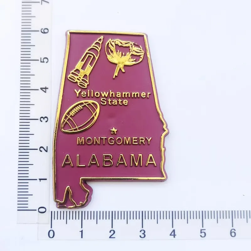 Alabama Creative features Travel Souvenirs Refrigerator magnets Gifts Handicrafts Home decor USA