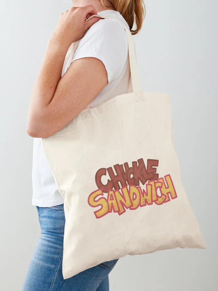 Chuckle sandwich art Tote Bag bag for beach Cloth bag Canvas Tote