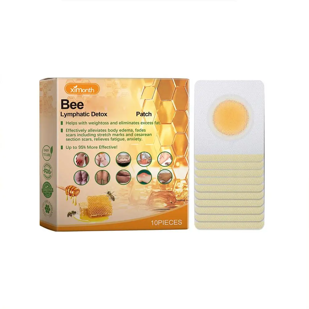 Parche de abeja de Nueva Zelanda, Parche de vientre, grasa Abdominal, estómago, ombligo, quema rápida, pegatina de mejora F5T2, 10 unidades por paquete