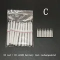 red C and battery