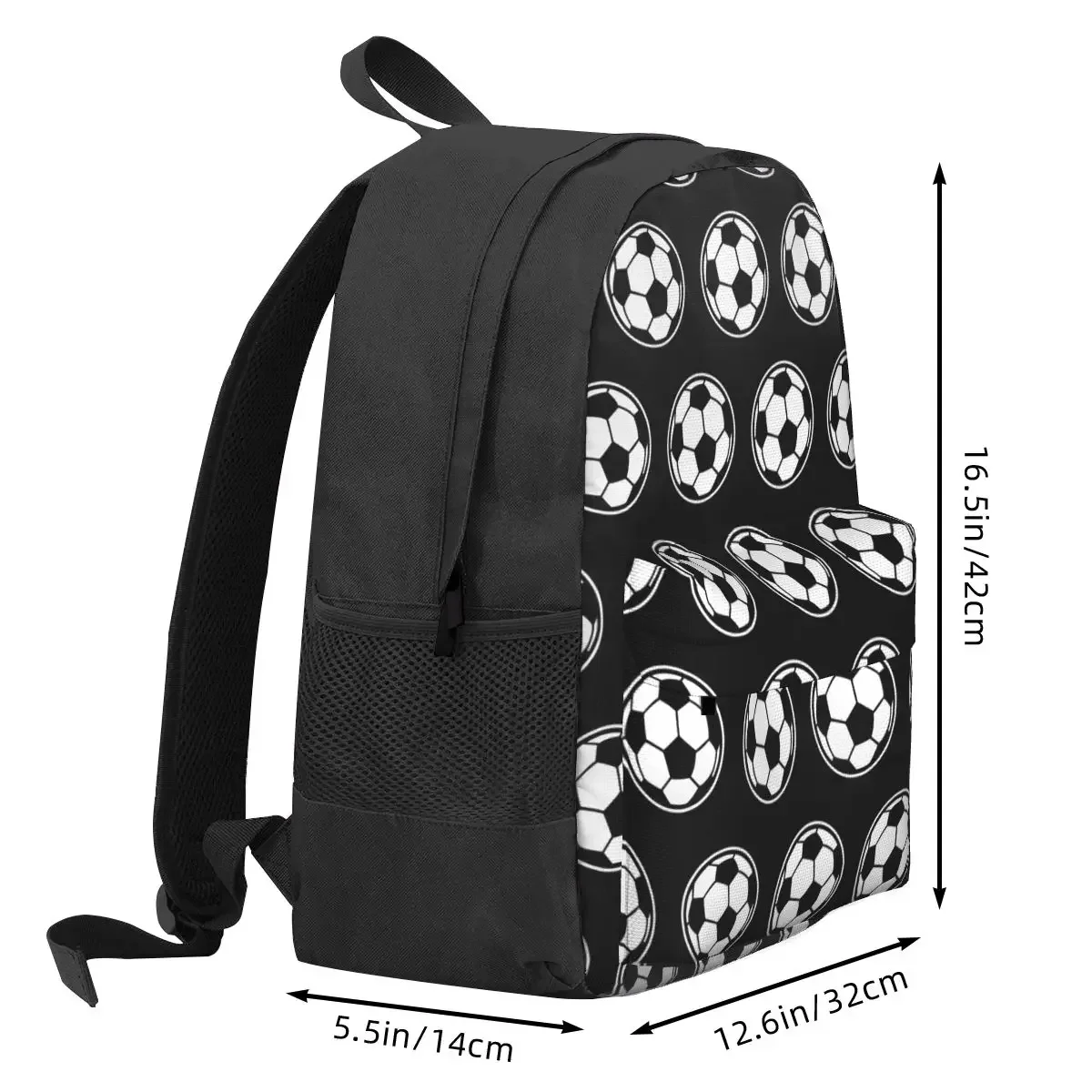 Soccer Ball Football Icon Backpack Hot Sale Daypack Large Capacity Boys Girls BookBag School Bag Shoulder Bags for Men Women