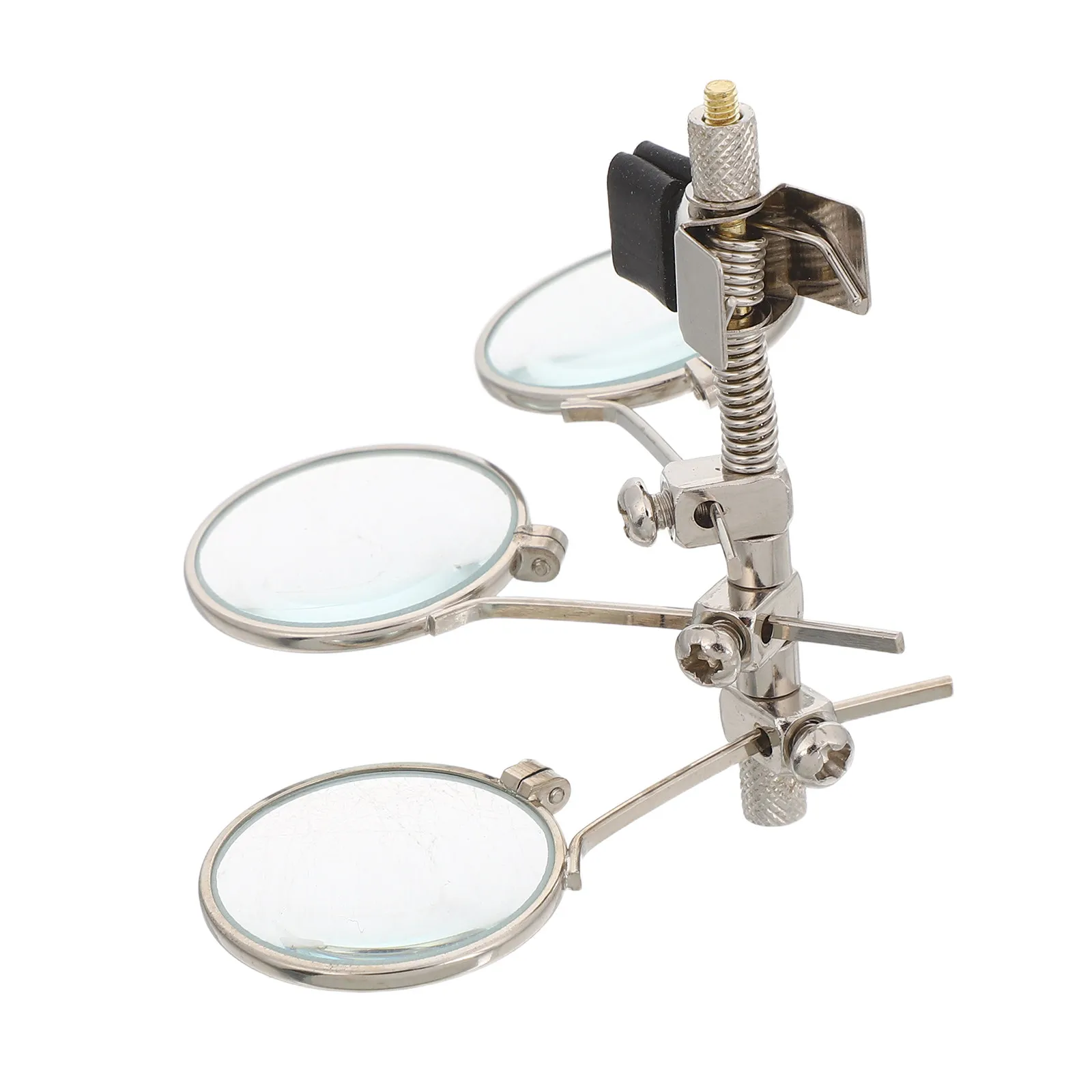 Jewellers Eye Loupe Clip on Retro Silver Magnifier Lightweight Jewelry Making Repair Watch Maintenance High Magnification