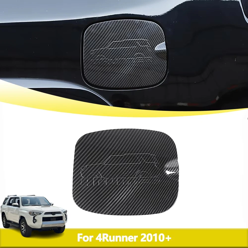 

Декоративная крышка топливного бака, накладка для 4Runner 2010-2024, декоративная наклейка, наклейка, внешние аксессуары автомобиля, черное углеродное волокно