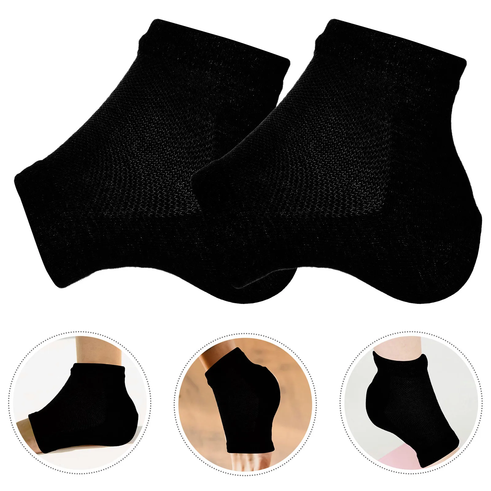 

1Pair Supple Height Increase Heel Pads Unisex Invisible Shoe Insoles Soft Comfortable Non-Slip Breathable Pads