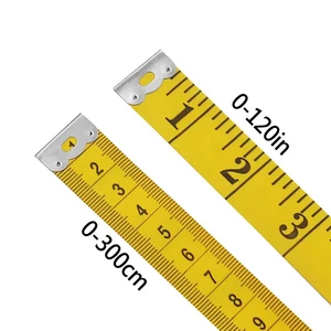 Soft PVC Measurement tape, leather ruler, body height scale, retractable analysis tools, 300 cm, 120 inch, 3m Main Main Body Metric Sales - №9