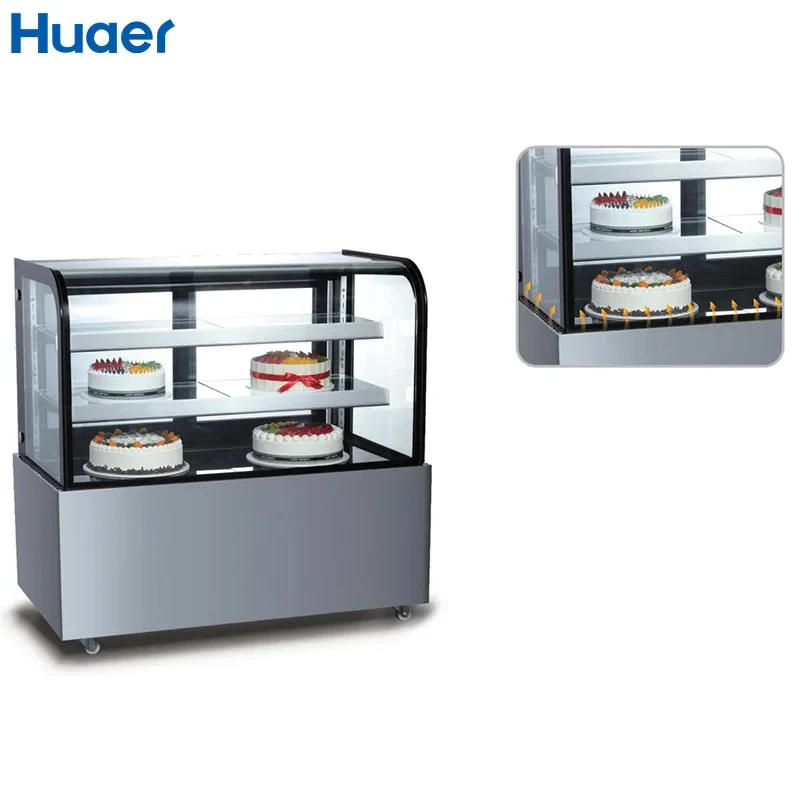 custom.Coffee bar Cake Sheet Storing Chiller 2 Cooling Cake Display Fridge 1.5m