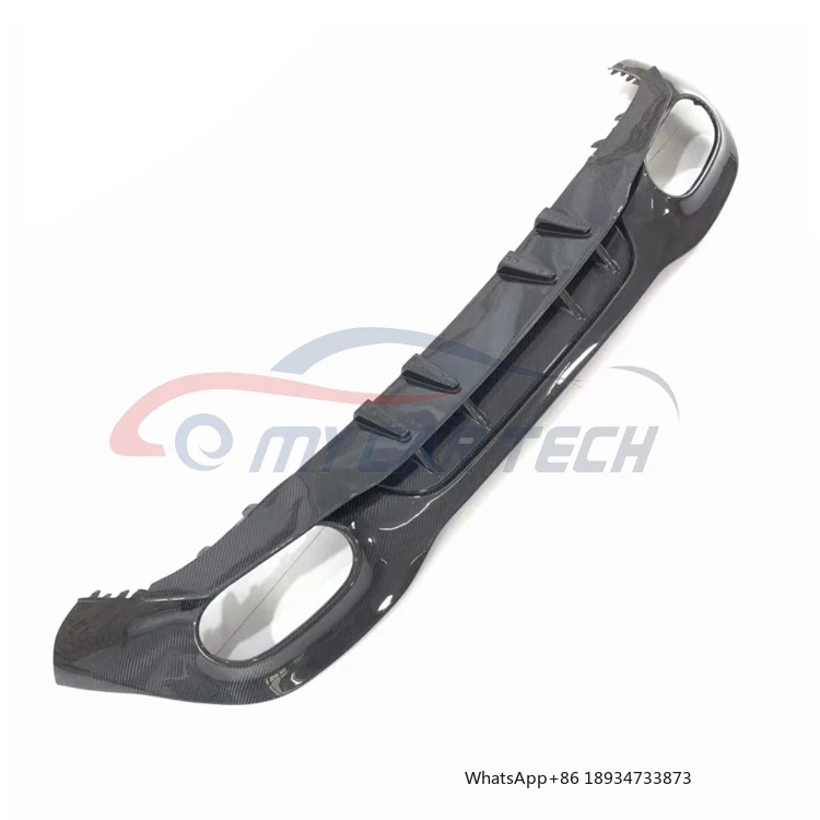 For Mercedes Benz Rear Bumper New  a Class W177 Hatchback AMG Style Carbon Fiber Diffuser Rear Lip Spoiler Spliter Valance