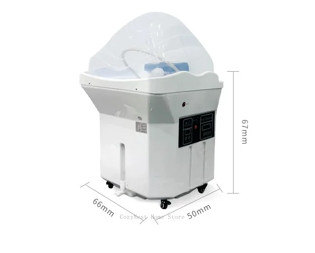 Smart Constant Temperature Steam Head Therapy Bed Mobile Basin No Plumbing Required Water Circulation System