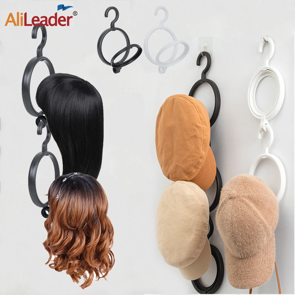 

Folding Hanging Stand For Wigs Hair Extension 5/10Pcs Black White Hanging Wig Stand Use For Wigs,Hats Dryer/Display/Storage Tool
