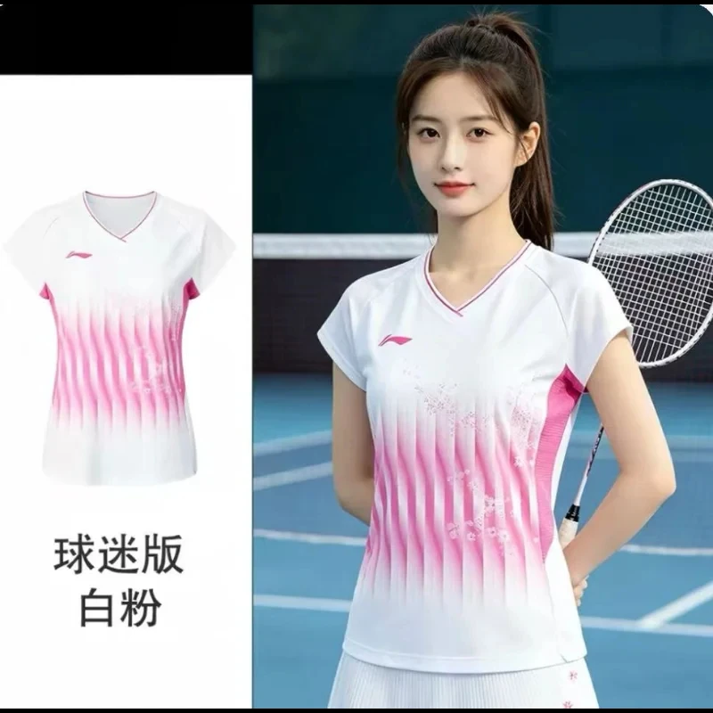 2026 New High-quality Badminton Table Tennis Sportswear Short-sleeved Tops Competition Wear T-shirt Breathable Sweat-absorbent