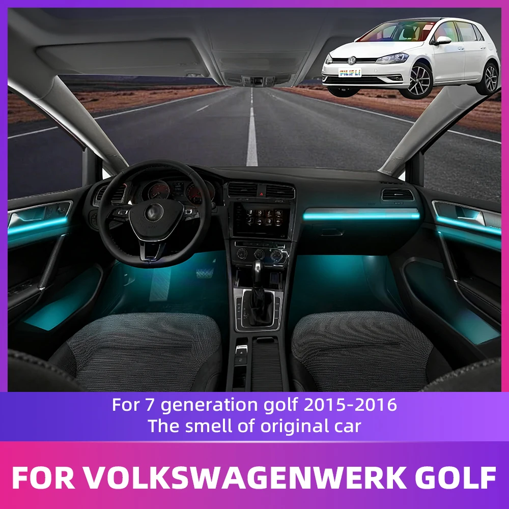 

Automotive Decoration Lighting For Volkswagen Golf 7 Gen Acrylic LED Ambient Lights with APP Control and RGB Symphony Effects