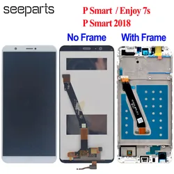 For Huawei P Smart LCD FIG-LX1 LX2 LX3 FIG-LA1 Display Touch Screen Assembly P Smart 2018 LCD Screen Replacement Parts Enjoy 7S