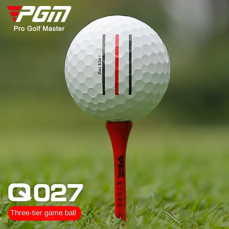 PGM Golf Three-layer Game Ball TPU Three-layer Ball Soft Hitting Feel Game Ball Q027