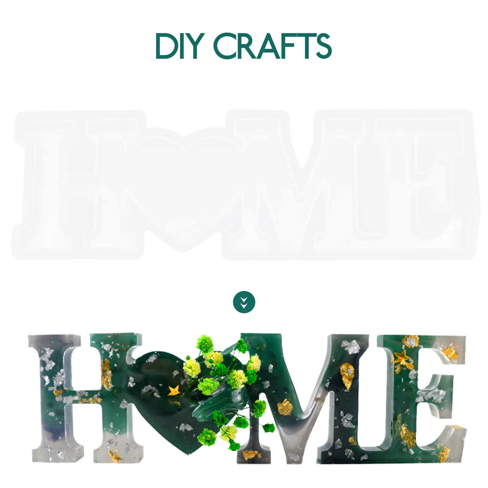 

3 Pcs DIY Glue Drop Mold Unique Crafts Love Mould Alphabet Molds Easy to Clean Resin Letter Silica Gel Silicone for Epoxy